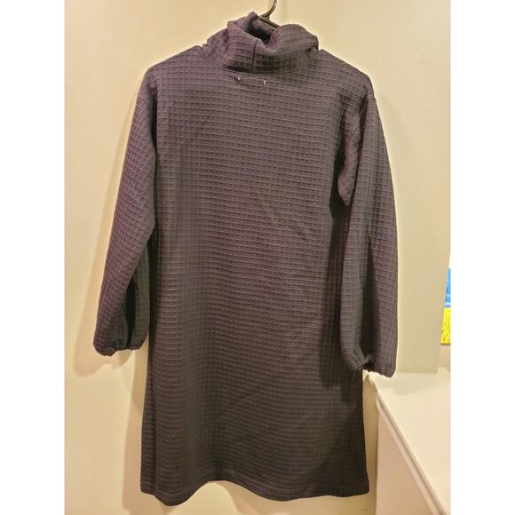 Max Studio Drawstring Cowl Neck Dress in Black - Picture 9 of 10